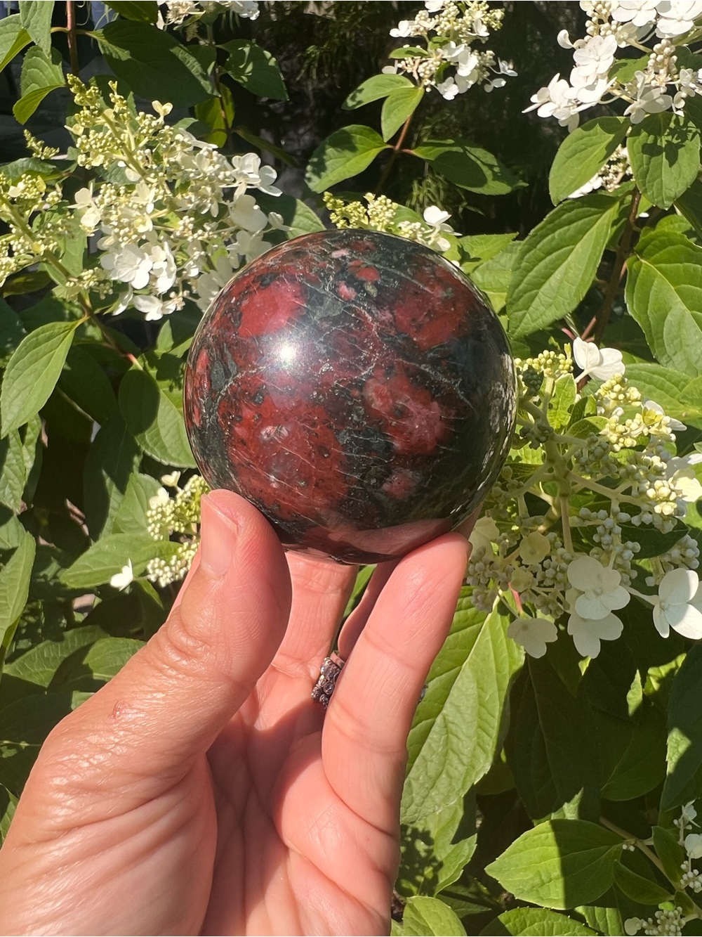 Jaspillite (4) sphere | crystal
